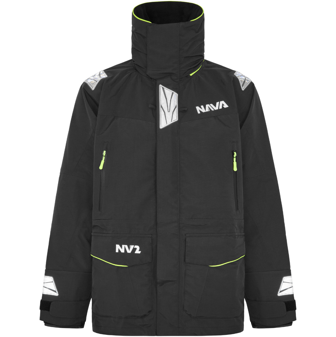2025 Nava Performance Mens NV2 Sailing Jacket NAVANV2J01 - Black